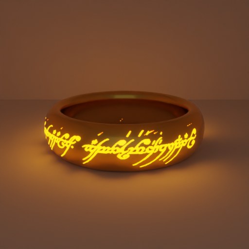 The ring, ground-truth emission, emission on.