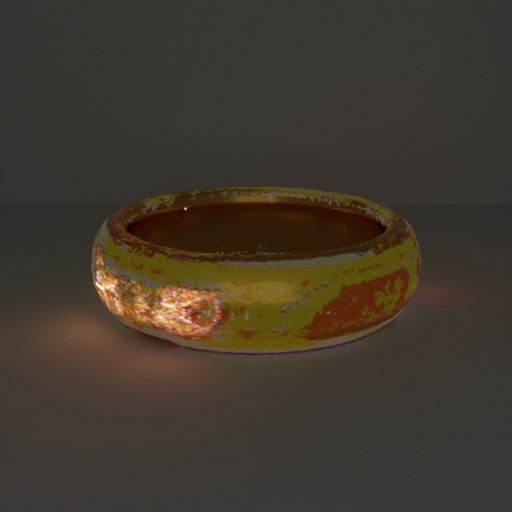The ring, Hunyuan3D-Emission, emission on.