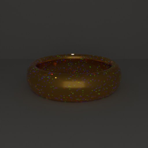 The ring, TEXGen-Emission, emission on.