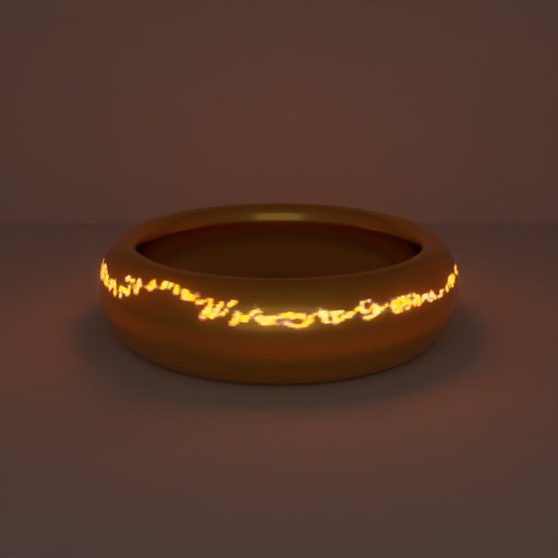 The ring, TRELLIS.2-Emission, emission on.