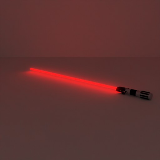 The saber, ground-truth emission, emission on.